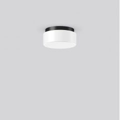 Gaismeklis KREIS, black, on/off Ceiling and wall luminaires, D 230 H 110, Opal glass