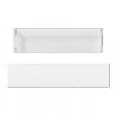 Rezerves daļas sadzīves pārslēgumu ierīcēm Transparente Abdeckung mit Einlage für Schriftfeld 17 x 7