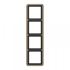 Rāmītis 4-vietīgs, vertikālā un horizontālā montāža, alumīnijs anodēts, CD 500, gold-bronze