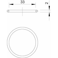 Blīvejuma gredzens o-riņķis PG29, NBR