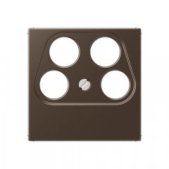 Centrālplate 4-vietīga SAT-TV-kontaktligzda (Ankaro), termoplasts lakots, Serie A, moka