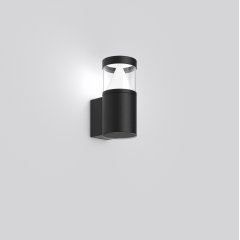Gaismeklis MEGA CONE, 10 W, 600 lm, 830, anthracite, Sensor Wall luminaires, L 160 B 115 H 249, Transparent glass, HF movement sensor