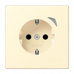 Kontaktligzda JUNG HOME SCHUKO, 16 A 250 V ~, skrūvju spailes, ar indikātoru un bērnu drošību, termoplasts krāsots
