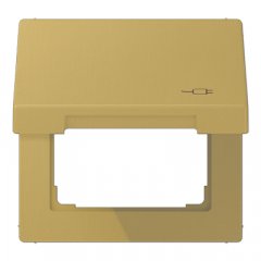 Rozetes vāks ar atsperi, ar simbolu kontaktdakša, misiņš Serie LS, misiņš