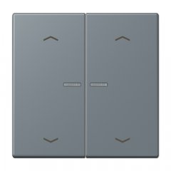 JUNG HOME taustiņš 2-viet, ar bultiņu simboliem<br />
, Serie LS, gris 59