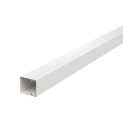 Kabeļu kanāls ar perforēto pamatni 40x40x2000, St, FSK, dzidri balts, 9010