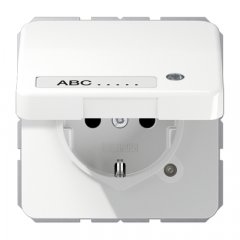 Kontaktligzda SCHUKO, 16 A 250 V ~, ar indikātoru, marķējams, ar bērnu drošību un vāciņu