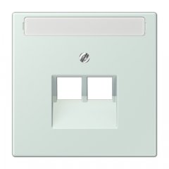 Virsma IAE/UAE-datu rozetei 2 x 8-polig, marķējams, termoplasts lakots, Serie LS, céruléen pale