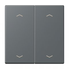 Taustiņs KNX slēdzim, ar virzienrādītāju 2-viet, Serie LS, gris foncé 31