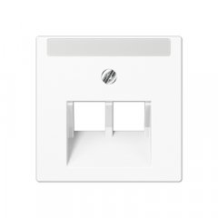 Virsma IAE/UAE-datu rozetei 2 x 8-polig, marķējams, termoplasts, Serie AS/A, balts