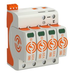 Pārsprieguma novadītājs V20 4 polīgs ar FS 385V V20-4+FS-385