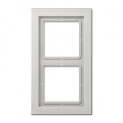 Rāmītis 2-vietīgs, vertikālā un horizontālā montāža, duroplasts, LS-DESIGN, gaiši pelēks