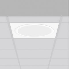 Gaismeklis TOLEDO FLAT, 30 W, 3450 lm, 830, white, DALI Lay-in luminaires, L 595 B 595 H 6, Plastic (PMMA) prismatic