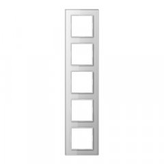 Stikla rāmītis 5-vietīgs, vertikālā un horizontālā montāža, A CREATION, balts