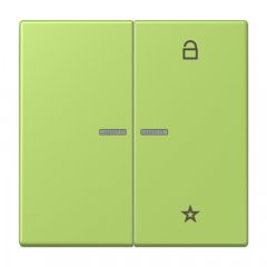 eNet taustiņš unversālais 2-viet, duroplasts, Serie LS, vert clair