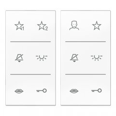 Marķējums slēdžiem Siedle In-Home-Bus Beschriftungsfolie, Serie CD