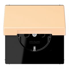 Kontaktligzda SCHUKO, 16 A 250 V ~, ar vāciņu, Serie LS, ocre