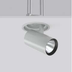 DEECOS R, 20 W, 2600 lm, 935, silver, on/off Recessed projectors, D 143 H 3 HEL 210, 18°