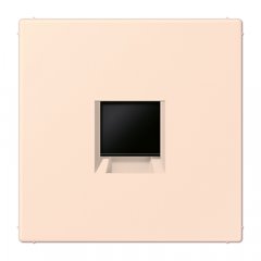 Virsma (ar fiksatoru) modulārai datu rozetei 1-vietīga, UMA-CAT6A, termoplasts lakots, Serie LS, orange pâle