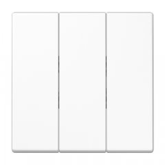 Taustiņs 3-viet, termoplasts, Serie LS, balts