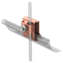 Notekrenes skava ar spriņķis 2x8 / 2x6mm, V2A, 1.4301, Cu RK-FIX CU