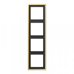 Rāmītis 4-vietīgs, vertikālā un horizontālā montāža, misiņš LS 990, misiņš