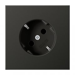 Kontaktligzda SCHUKO 45° leņķī, 16 A 250 V ~, Aluminium krāsots, Serie LS, antracīts