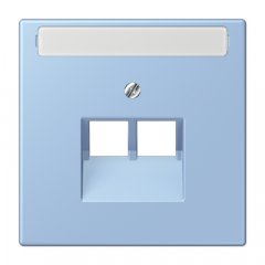 Virsma IAE/UAE-datu rozetei 2 x 8-polig, marķējams, termoplasts lakots, Serie LS, outremer moyen