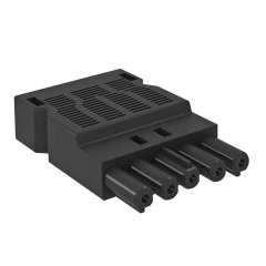 Rozetes Adapteris 5-polīgs, skuvju pievienojums, melns BT-S GST18i5p SW