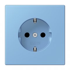 Kontaktligzda SCHUKO, 16 A 250 V ~, ar bērnu drošību, Serie LS, bleu céruléen 59