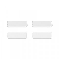 Caurspīdīgs vāks ar ieliktni marķēšanas laukam 9 x 27 mm, CD sērija, ieliktnis balts