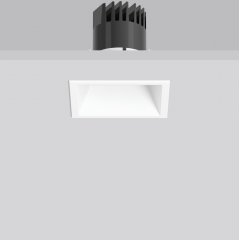 LEVIDO square, 7,5 / 12 W, 640 / 990 lm, 827, white, DALI Recessed downlights, L 98 B 98 H 2 HEL 95,