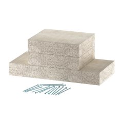 Sienas stiprinājuma manšete EI60 kanālam PLCD D060810 100x80, pelēks PLCD W060810