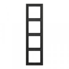 Rāmītis 4-vietīgs, vertikālā un horizontālā montāža, lakots alumīnijs, LS 990, antracīts