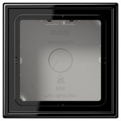 Virsapmetuma montāžas kārba 1-viet. melns LS990