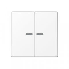 JUNG HOME taustiņš 2-viet, termoplasts krāsots, Serie A, sniegbalts matēts