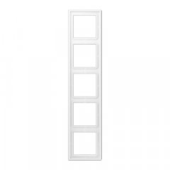 Rāmītis 5-vietīgs, vertikālā un horizontālā montāža, LS 990, sniegbalts matēts