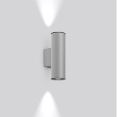 Gaismeklis CYL PRO, 13...28 W, 1350...2700 lm, 830, silver, DALI Wall luminaires, L 100 B 154 H 307, Transparent glass