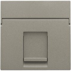 Central plate data 1x RJ, bronze coated