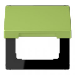 Rozetes vāks ar atsperi, termoplasts krāsots, Serie LS, vert clair