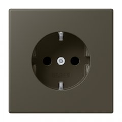 Kontaktligzda SCHUKO, 16 A 250 V ~, skrūvju spailes, Serie LS, ombre naturelle 31