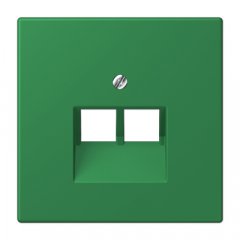 Virsma IAE/UAE-datu rozetei 2 x 8-polig, termoplasts lakots, Serie LS, vert foncé