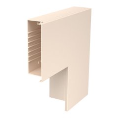 Plakanais stūris 400x230x100, PVC, krēmbalta, 9001