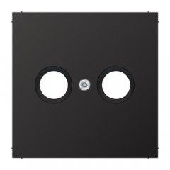 Virsma TV rozetei, Aluminium lackiert, Serie LS, tumša (lackiertes Aluminium)