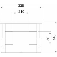 Ugunsdrošs kanāls I90/E30 iekares montāža 1000x50x210, pelēks BSKH09-K0521