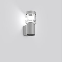 Gaismeklis MEGA GÜRTELLINSE, 10 W, 500 lm, 830, silver, on/off Wall luminaires, L 160 B 115 H 338, Transparent glass