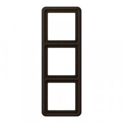 Rāmītis 3-vietīgs, vertikālā un horizontālā montāža, termoplasts, CD 500, brūns