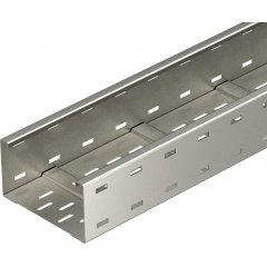 Kabeļu rene lieliem attalumiem perforēta, kniedēta 110x300x6000, V2A, 1.4301, 2B