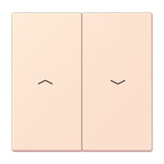 Taustiņs 2-viet žalūziju slēdzim, ar virzienrādītāju, Serie LS, orange pâle