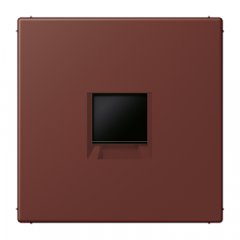 Virsma (ar fiksatoru) modulārai datu rozetei 1-vietīga, UMA-CAT6A, termoplasts lakots, Serie LS, terre sienne brûlée 31